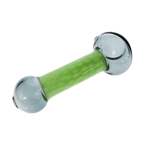 4.5 INCH GLASS HONEYCOMB COLOR TUBE HAND PIPE 3CT - ASSORTED COLOR